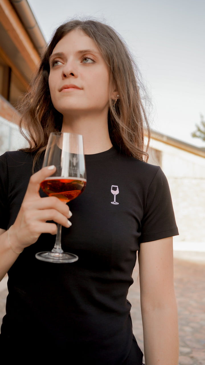 T-Shirt Weinglas - niivaba x Stable Bubbles